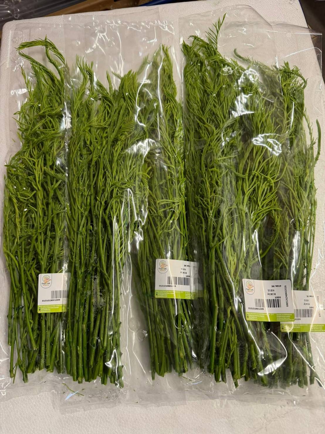 Acacia (Cha-om) retail bag packaging